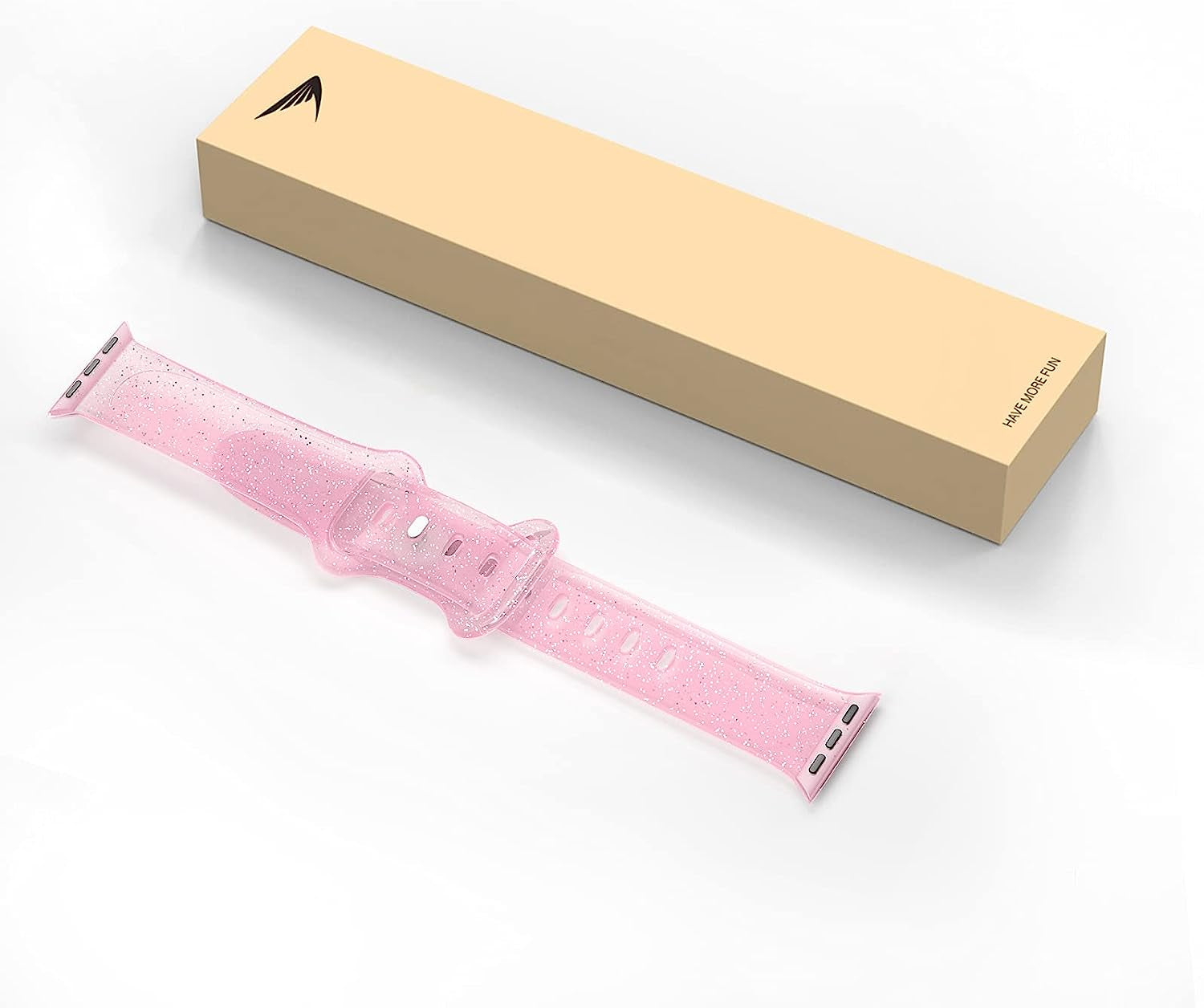 EDIMENS Sport Band Compatible with Apple Watch Bands 41Mm 38Mm 40Mm, Shiny Bling Glitter Silicone Soft Thin Small Replacement Band Compatible for Iwatch Series 8 7 6 5 4 3 2 1 SE Sport Edition Women  EDIMENS   