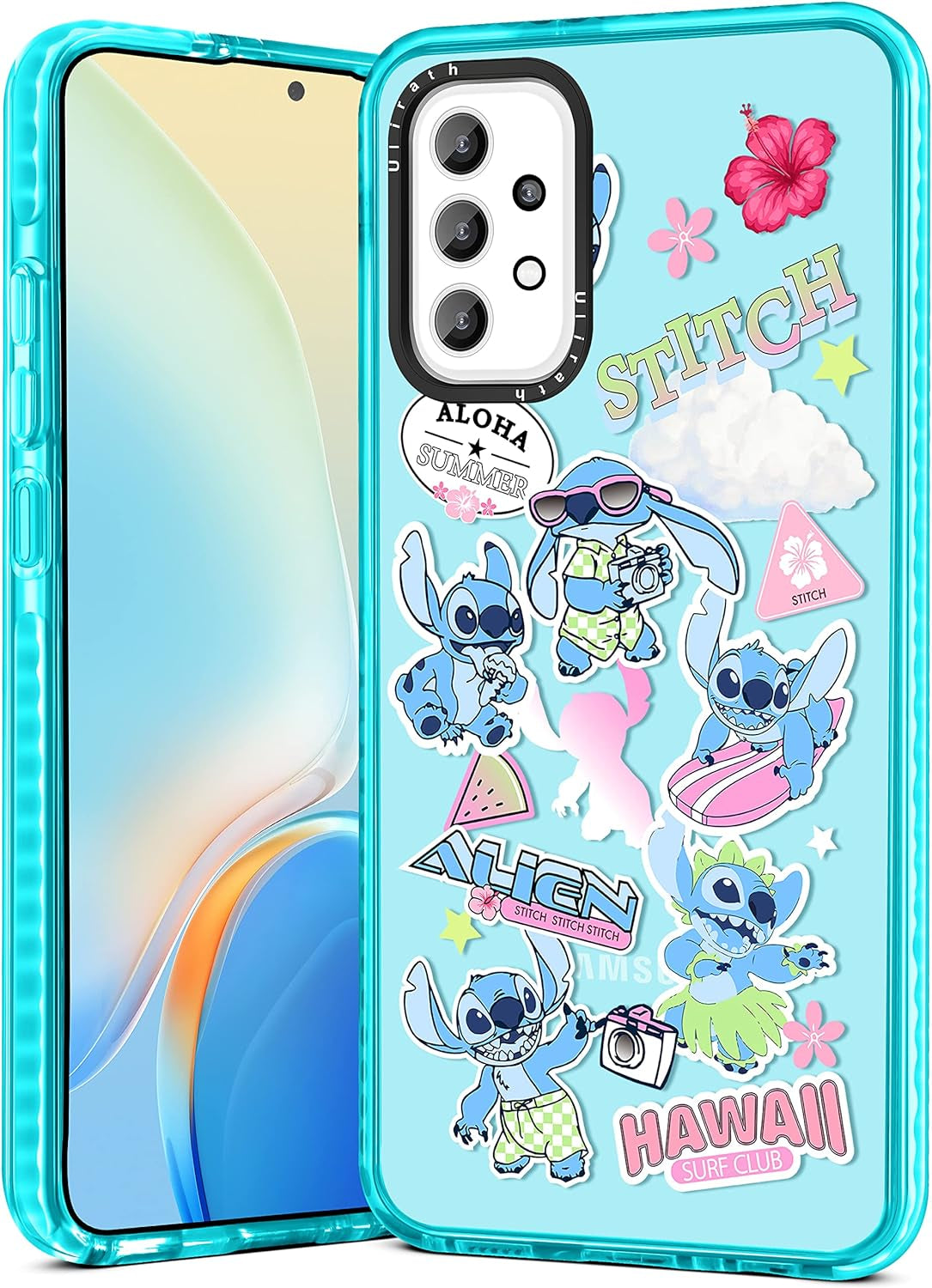 Ulirath for Samsung Galaxy A53 5G 6.5" Case Cartoon Straw Hat Character Designer Pattern Cover Cool Funny Fashion for Girly Girls Kids Boys Bumper Soft Protective Phone Cases for A53 5G  Ulirath For Samsung Galaxy A53-Sticker Stih  