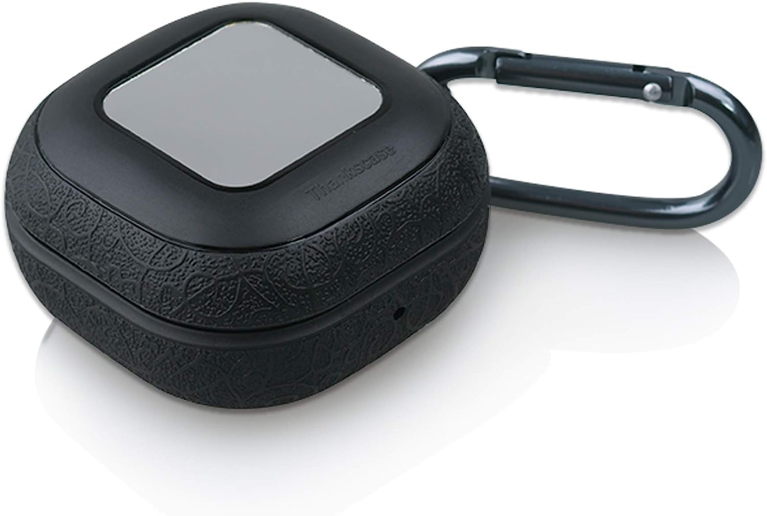 Thankscase Relief Texture Design for Galaxy Buds2, Galaxy Buds Pro Case/Galaxy Buds Live Case Cover Two-Piece Shockproof TPU Protective Case Support Wireless Charging LED Visible Cover, Matte  Thankscase Black Mirror for Galaxy Buds Pro & Live 