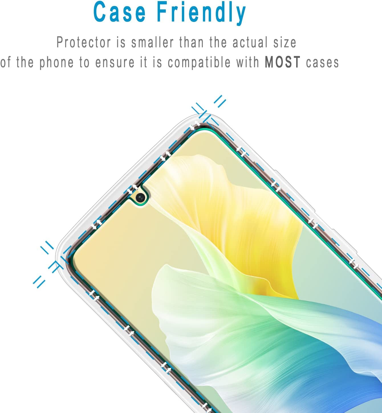 Hptech (2 Pack) Designed for Samsung Galaxy S21 plus 5G 6.7-Inch Tempered Glass Screen Protector, Supports Fingerprint Recognition, Easy Installation, anti Scratch, Bubble Free, Case Friendly  HPTech   