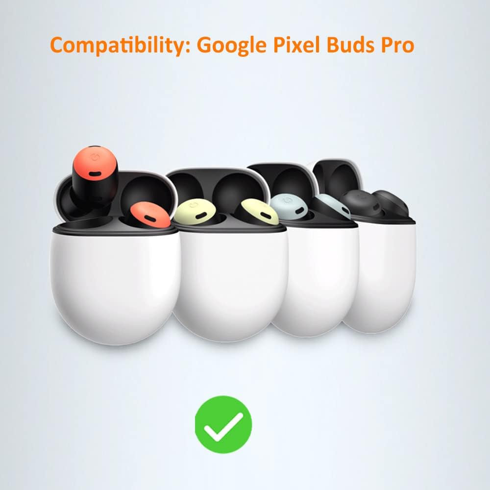 3 Pack | Autosonic Case Designed for Google Pixel Buds Pro (2022) | Soft Silicone Material, Protective Pixel Earbuds Skin | Black, White and Green  AutoSonic   