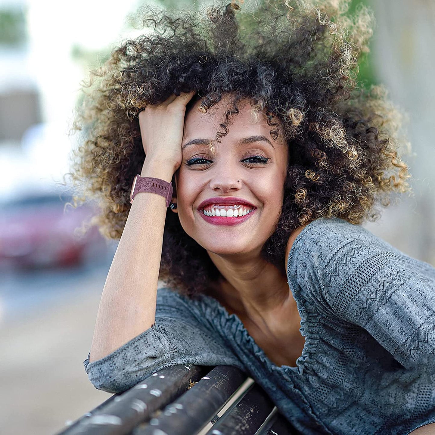 3 Pack Floral Engraved Bands Compatible with Apple Watch Band 40Mm 41Mm 38Mm 42Mm 44Mm 45Mm 49Mm Women,Soft Silicone Cute Wildflowers Sport Laser Strap for Iwatch Bands Series Ultra SE 8 6 5 4 3 2 1  AMSKY   