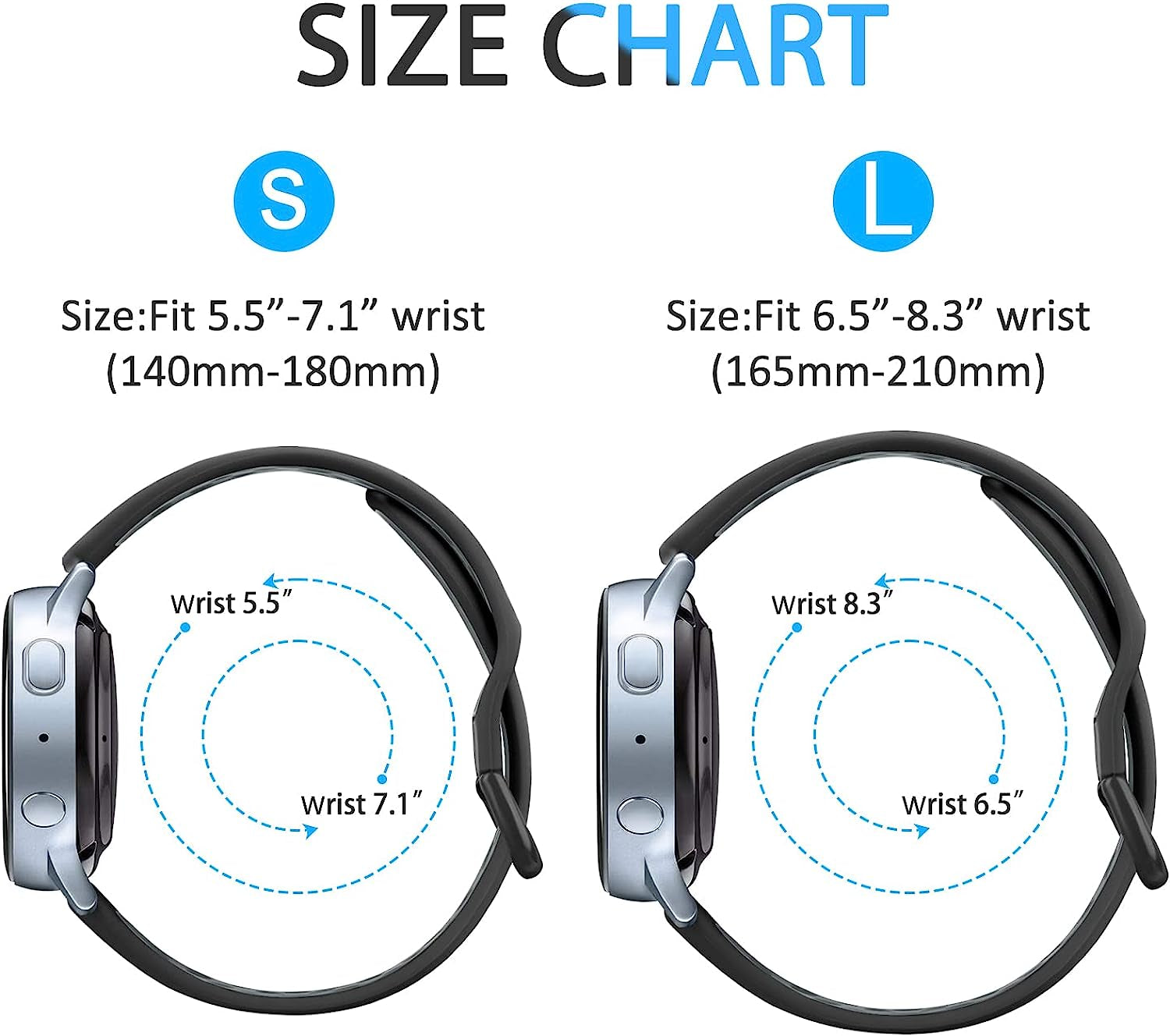 2 PACK Sport Bands for Garmin Venu 2 plus / Venu Sq / Venu / Vivoactive 3 Watch Band Women Men, Soft Silicone Replacement Wristband Sport Strap for Garmin Vivomove Sport, Vivoactive 3 Music, Forerunner 645 / 245 Music Smart Watch  Wanme   