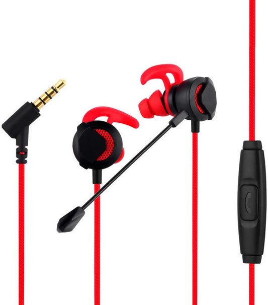 Earbuds 3.5Mm Wired Gaming Earphone Stereo Music Gaming Long Microphone Earbuds Portable Headset for Laptop Smart Phones PC  YFINE   