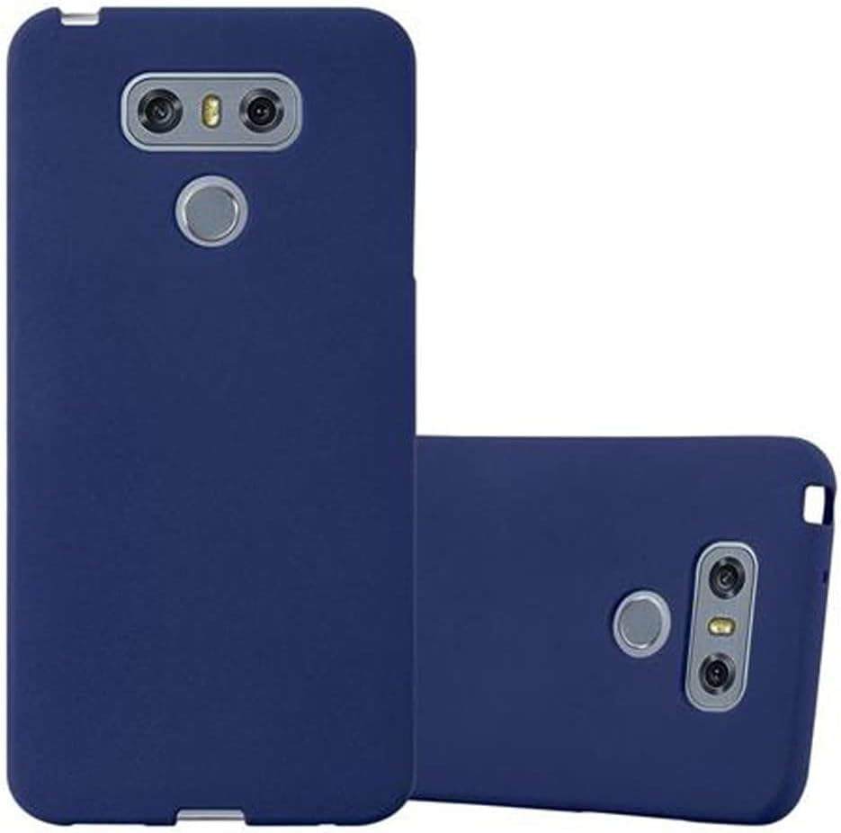 Cadorabo Case Compatible with LG G6 in Frost Dark Blue - Shockproof and Scratch Resistant TPU Silicone Cover - Ultra Slim Protective Gel Shell Bumper Back Skin  Cadorabo   