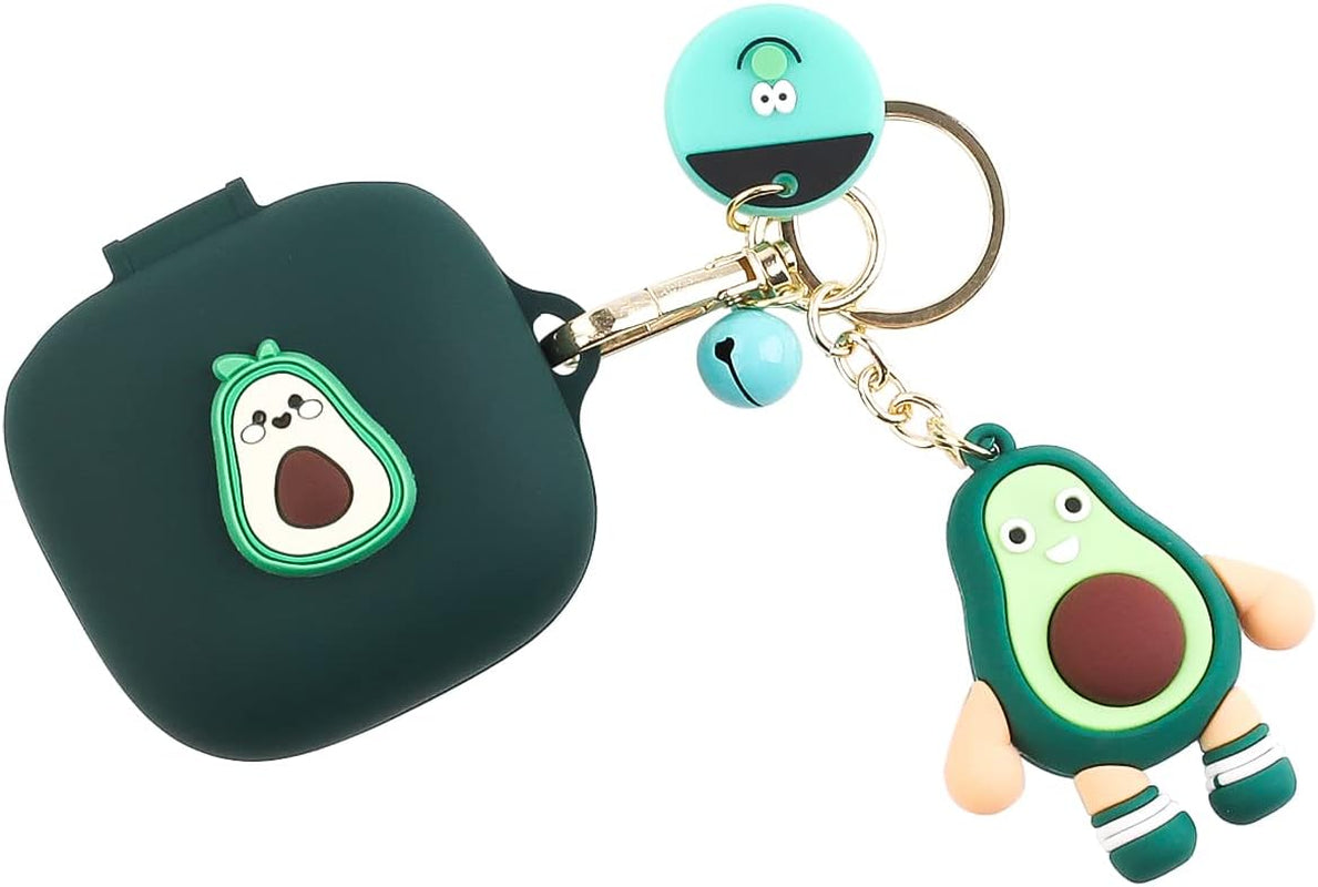 Fit Designed for Beats Fit Pro 2021 New Earbuds, Suublg Beats Fit Pro Cartoon Silicone Headphones Charging Case Cover with Cute Doll Keychain Full Body Anti-Lost Lanyard Protection  Suublg   