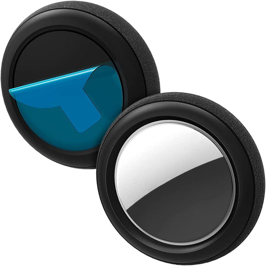 Spigen Silicone Fit [2 Pack] Designed for Apple Airtag Case Cover Airtag Holder with Adhesive Sticker on Silicone for Pet Dog Bike Bicycle Outdoor Accessories (2021) - Black  Spigen   