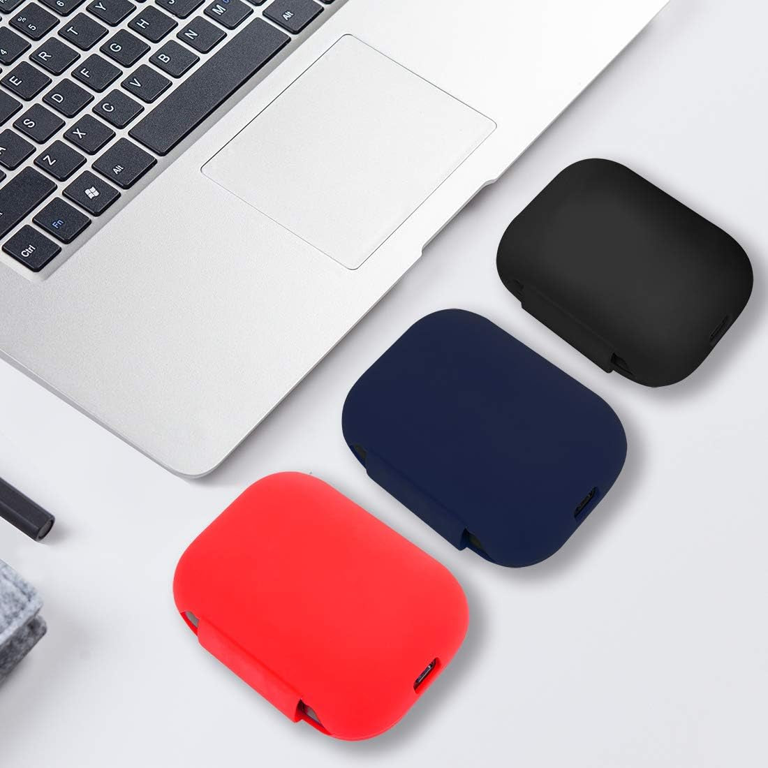 Geekria Silicone Case Cover Compatible with Echo Buds Earphone, Replacement Protective Hard Shell Travel Carrying Bag (Red)  GEEKRIA   