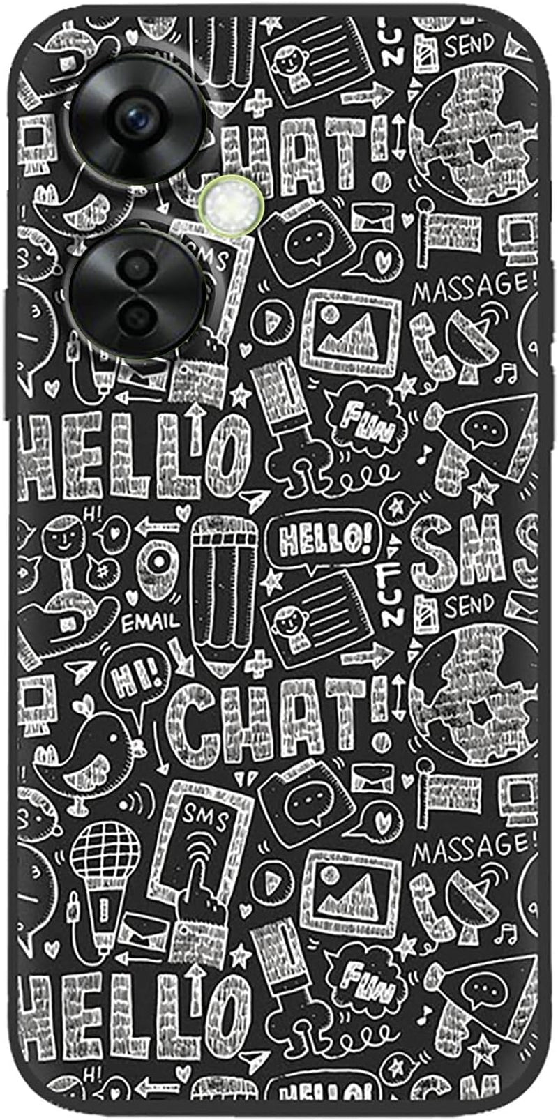 FZZSZS Case for Oneplus Nord N30,Soft Anti-Scratch Black Protective Shell Silicone Flexible TPU Phone Case Protection Cover for Oneplus Nord N30 (6.72") - LLM46  FZZSZS Llm42  