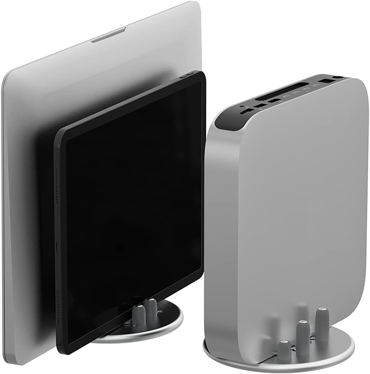 Ifcow Vertical Magnetic Laptop Stand Adjustable Desktop Laptop Holder Stand Fits Laptop Tablet Cellphone Holds Multi Devices  iFCOW   