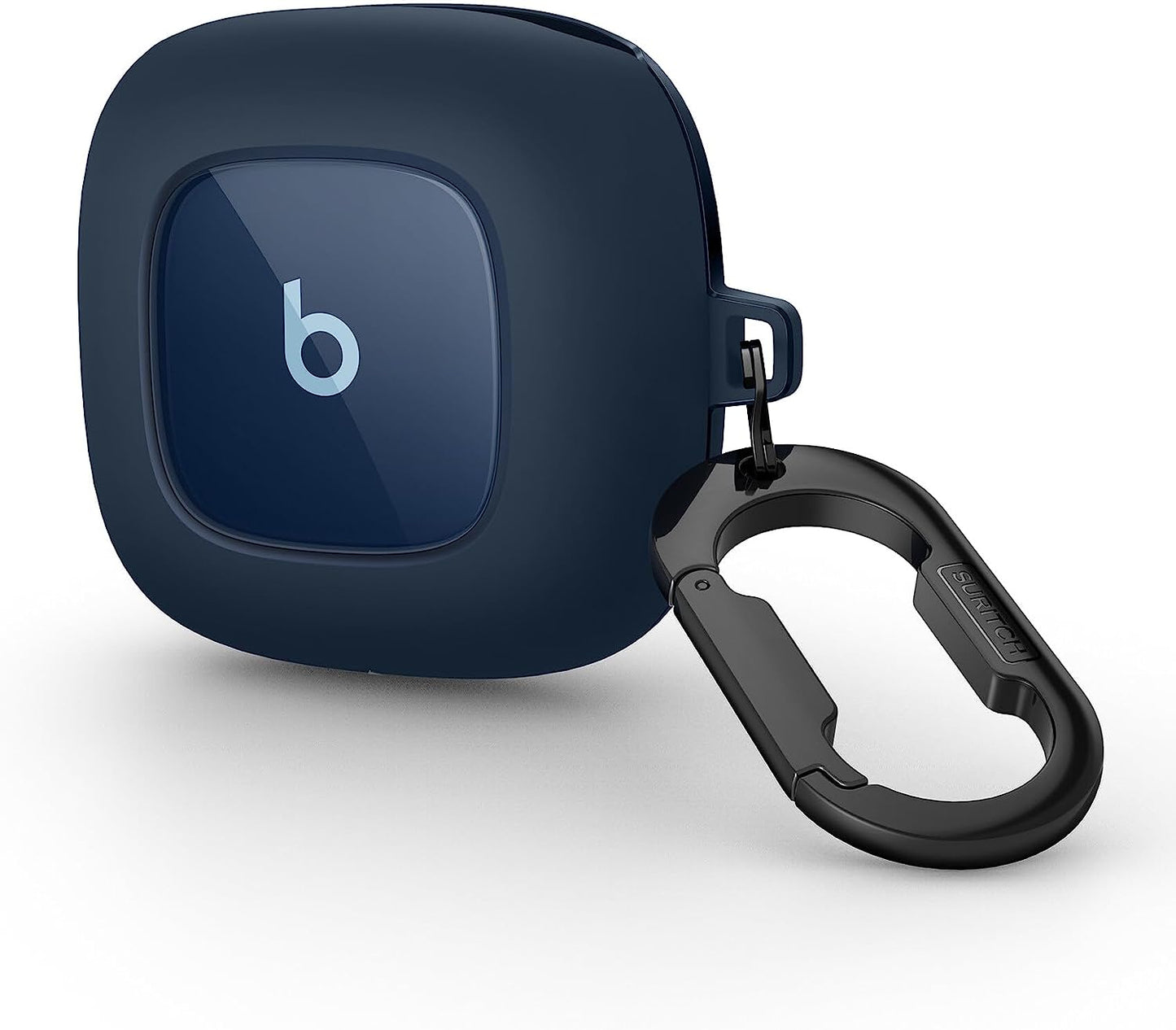 SURITCH Beats Fit Pro Case Cover Protector, Shock-Absorbing Protective TPU Shell for Beats Fit Pro Charging Case 2021 Earbuds Secure Locking System with Anti-Lost Keychain, Dune  SURITCH Tidal Blue  