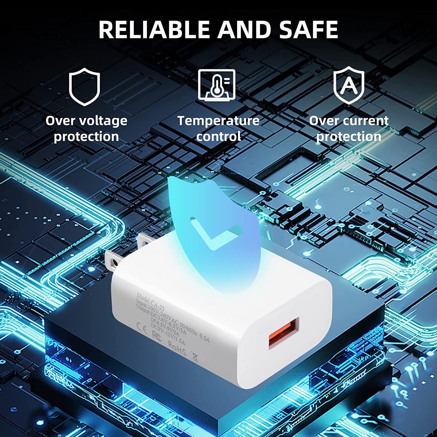 2 Pack Iphone Fast Charger 3.0-18W USB-A Wall Charger -Quick Charger Head - Charging Block for Iphone 14/13/13Pro/13 Pro Max/Iphone 12/12 Pro Max/11/11Pro Max/X/Se3 Ipad Pro(2 Pack)  jilin shishi dianzishangwuyouxiangongsi   