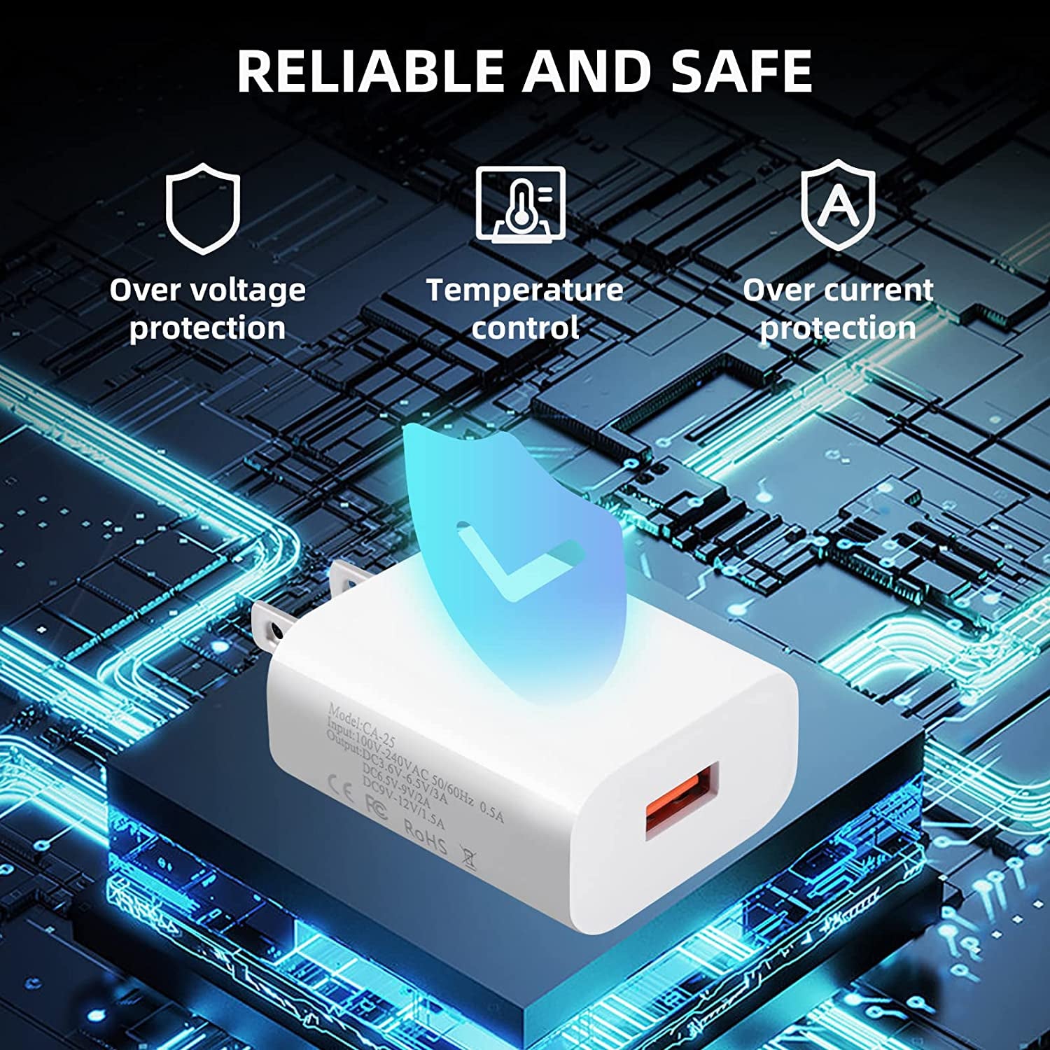 2 Pack Iphone Fast Charger 3.0-18W USB-A Wall Charger -Quick Charger Head - Charging Block for Iphone 14/13/13Pro/13 Pro Max/Iphone 12/12 Pro Max/11/11Pro Max/X/Se3 Ipad Pro(2 Pack)  jilin shishi dianzishangwuyouxiangongsi   