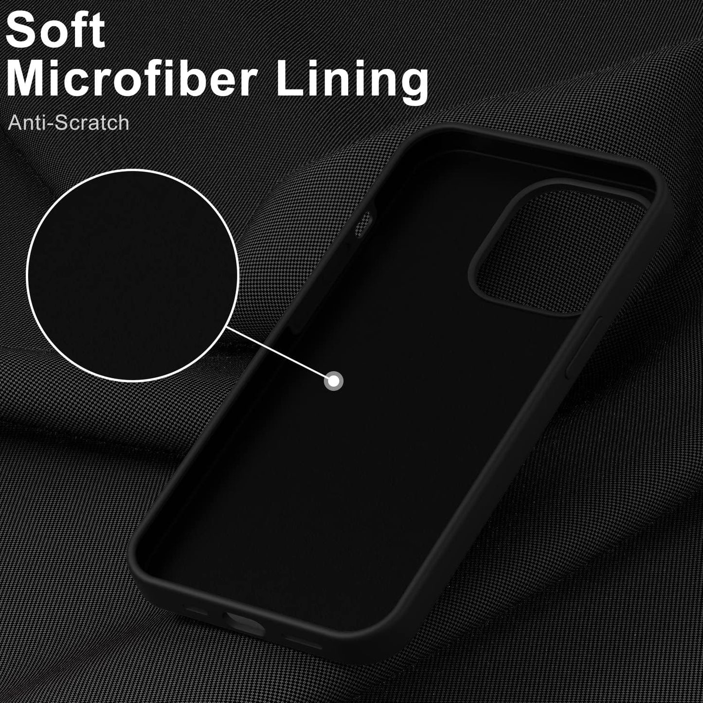 DEENAKIN Iphone 14 Pro Case with Screen Protector,Soft Flexible Silicone Gel Rubber Bumper Cover,Slim Fit Shockproof Protective Phone Case for Iphone 14 Pro 6.1" Black  DEENAKIN   