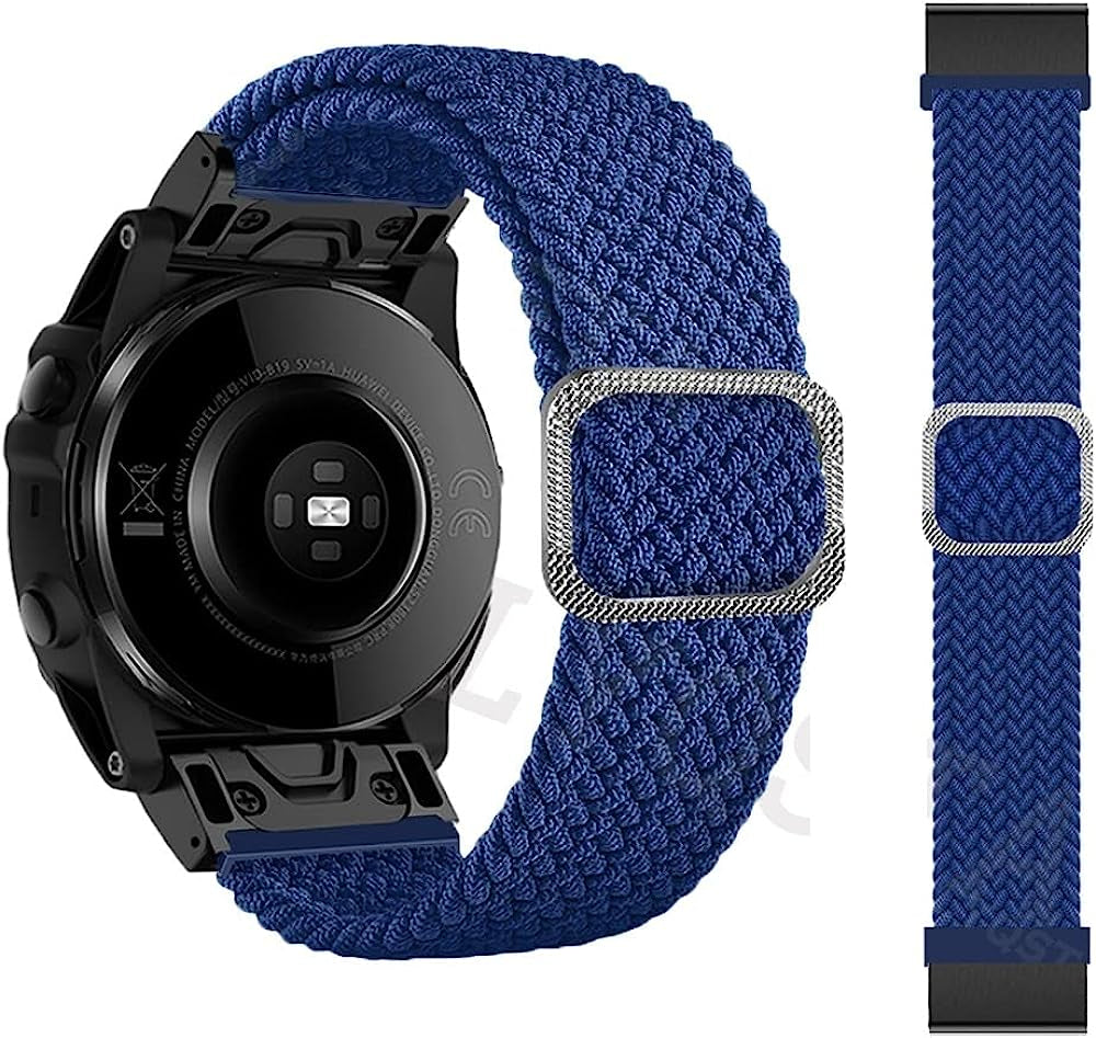 RAYESS 22Mm 26Mm Quick Fit Watchband for Garmin Fenix 6X 6X Pro 5X 3 Loop Nylon Wrist Band/Garmin Fenix 6 6 Pro 5 plus Fenix 7X Fenix 7  RAYESS B 26mm Fenix 6X 6XPro 