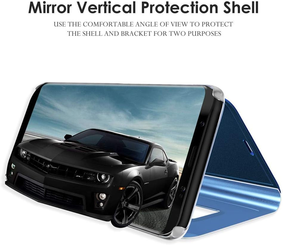 XYX Case for LG G8 Thinq,Lg G8,Ultra Slim Clear View Full Body Protection Cover with Mirror for LG G8 Thinq/Lg G8 (Sky Blue)  XYX   