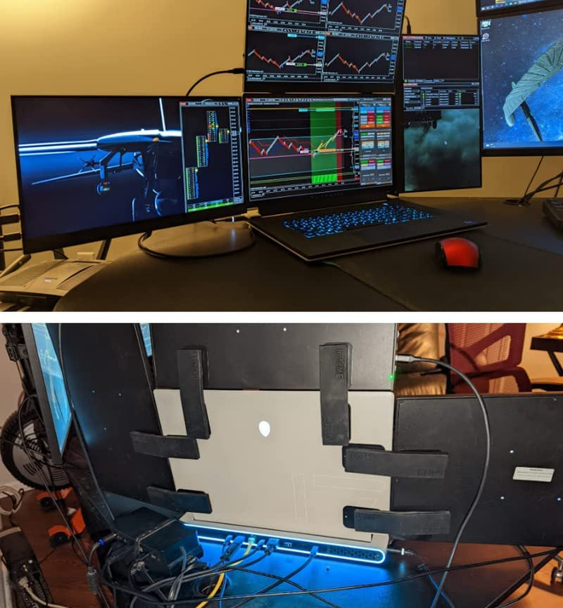 Apulat Strong Neodymium Magnet; Used to Attach a Phone, a Tablet or a Second Screen to Your Laptop or Computer Monitor; Use the Ipad as an Additional Display for Your Macbook; for Office or Portable  Apulat   