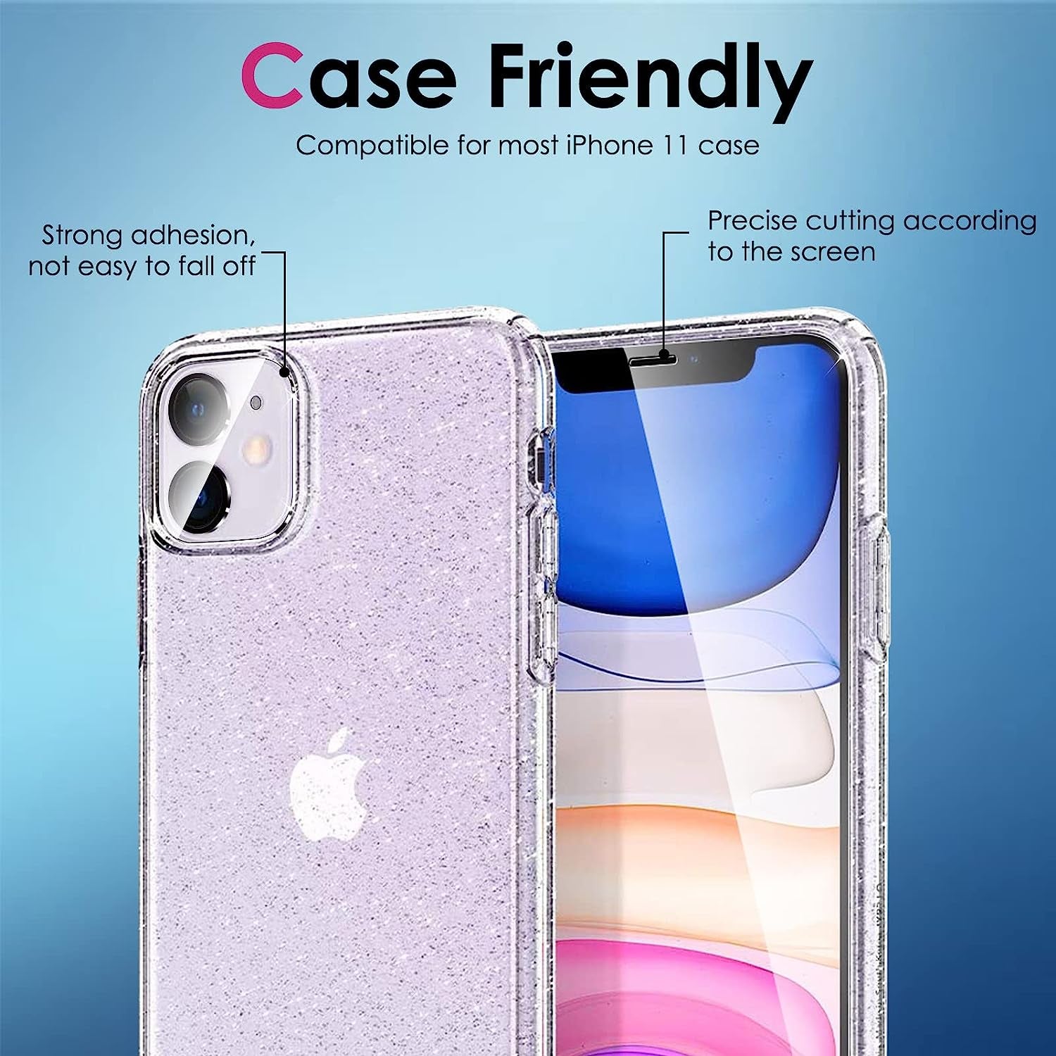 WHPXJY [3+3 Pack] Iphone 11 Screen Protector with Camera Lens Protector, 9H Hardness Anti-Scratch, Bubble Free, Case Friendly, Ultra HD Clear Tempered Glass Film for Iphone 11 6.1"  Crworld   