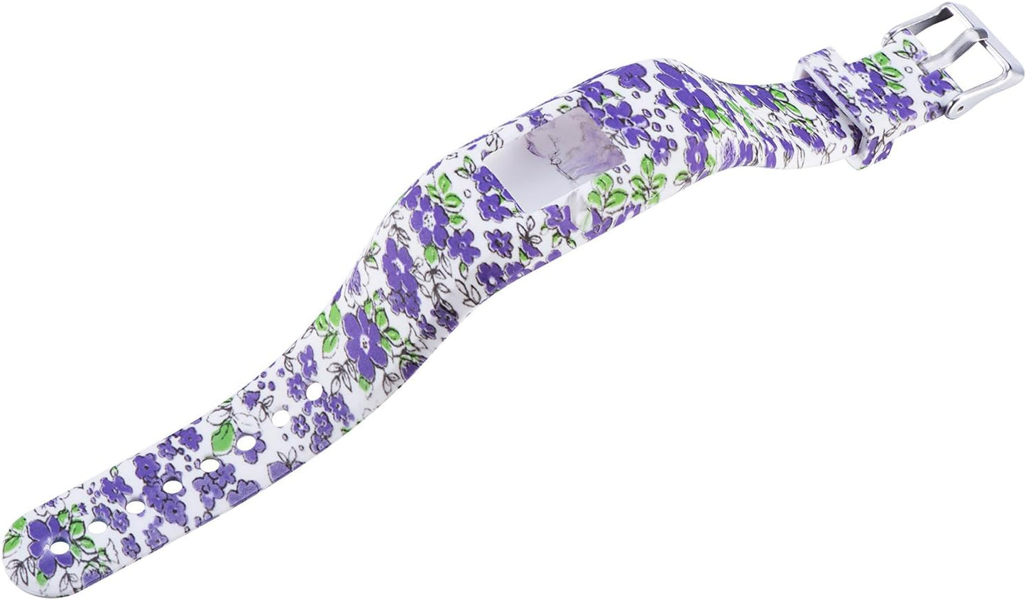 Compatible with Garmin Vivofit JR Bands for Kids, Colorful Adjustable Silicone Replacement Bands Wristband Straps Bracelet for Vivofit JR / Vivofit Jr2 / Vivofit3 (Lavender Rose Green)  XHNee   