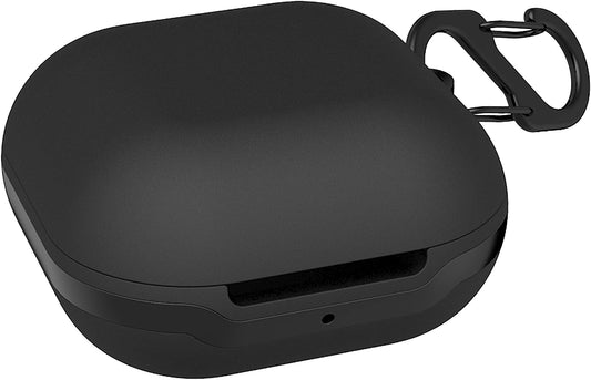 Naomo Compatible with Galaxy Buds Pro/Galaxy Buds Live Silicone Carrying Case, Portable Scratch Shock Resistant Cover (Buds Live/Black)  Naomo   