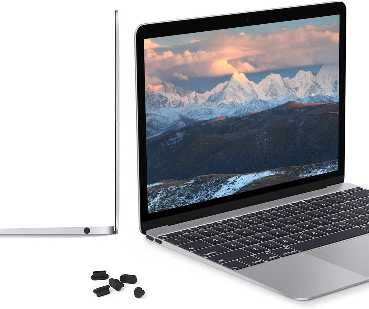 5 Pcs anti Dust Dirt Plugs Covers for 2022-2018 Macbook Air 13 M2 A2681 A2337 M1 A2179 A1932, 2022-2016 Macbook Pro 13 A2338 M2 M1 A2289/ Pro 15, 2019 Macbook Pro 16 A2141, Silicone Port Dust Cups  iKammo   