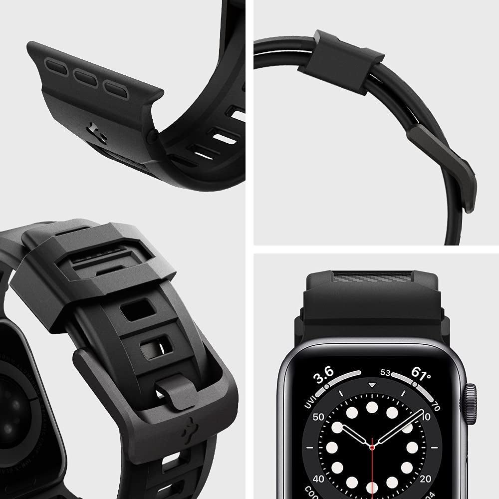 Spigen Rugged Band Designed for Apple Watch Band for Apple Watch Ultra (49Mm), Series 8/7 (45Mm), Series SE2/6/SE/5/4 (44Mm) and Series 3/2/1 (42Mm)  Spigen   