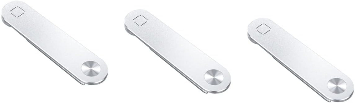 Operitacx 4Pcs Computer Phone Holder PC Stand Cell Phone Stand Holder Smartphone Stand Computer Side Mount Clip Tablet Phone Holder Laptop Side Mount Clip Magnetic Laptop Stand Laptop Holder  Operitacx Silverx3pcs 12X3X0.5CMx3pcs 