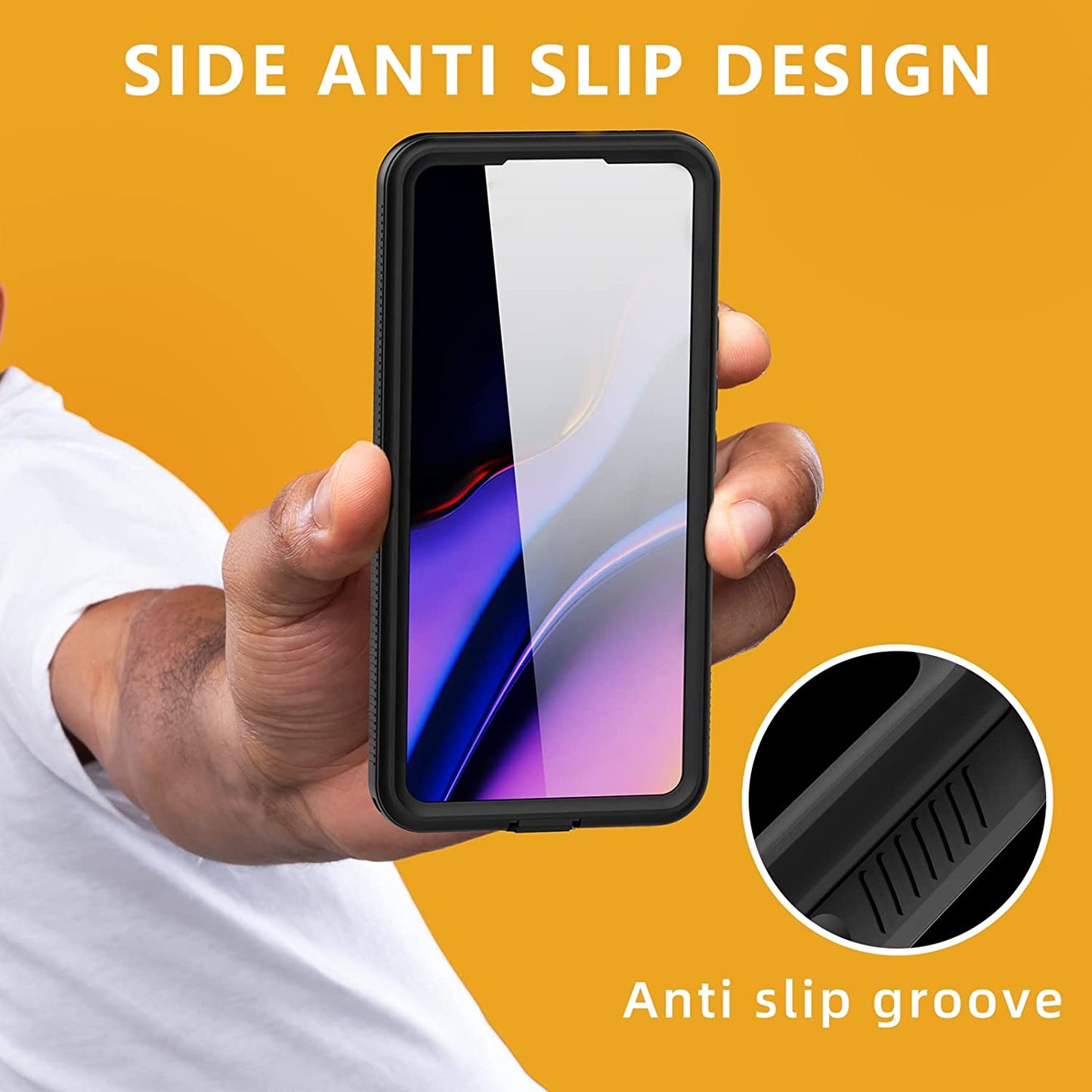 Hllhunkhe for Samsung Galaxy A53 5G Waterproof Case with Built-In Screen Protector - Rugged Full Body Underwater Dustproof Shockproof Drop Proof Protective Cover for Samsung Galaxy A53 5G (Black)  Hllhunkhe   