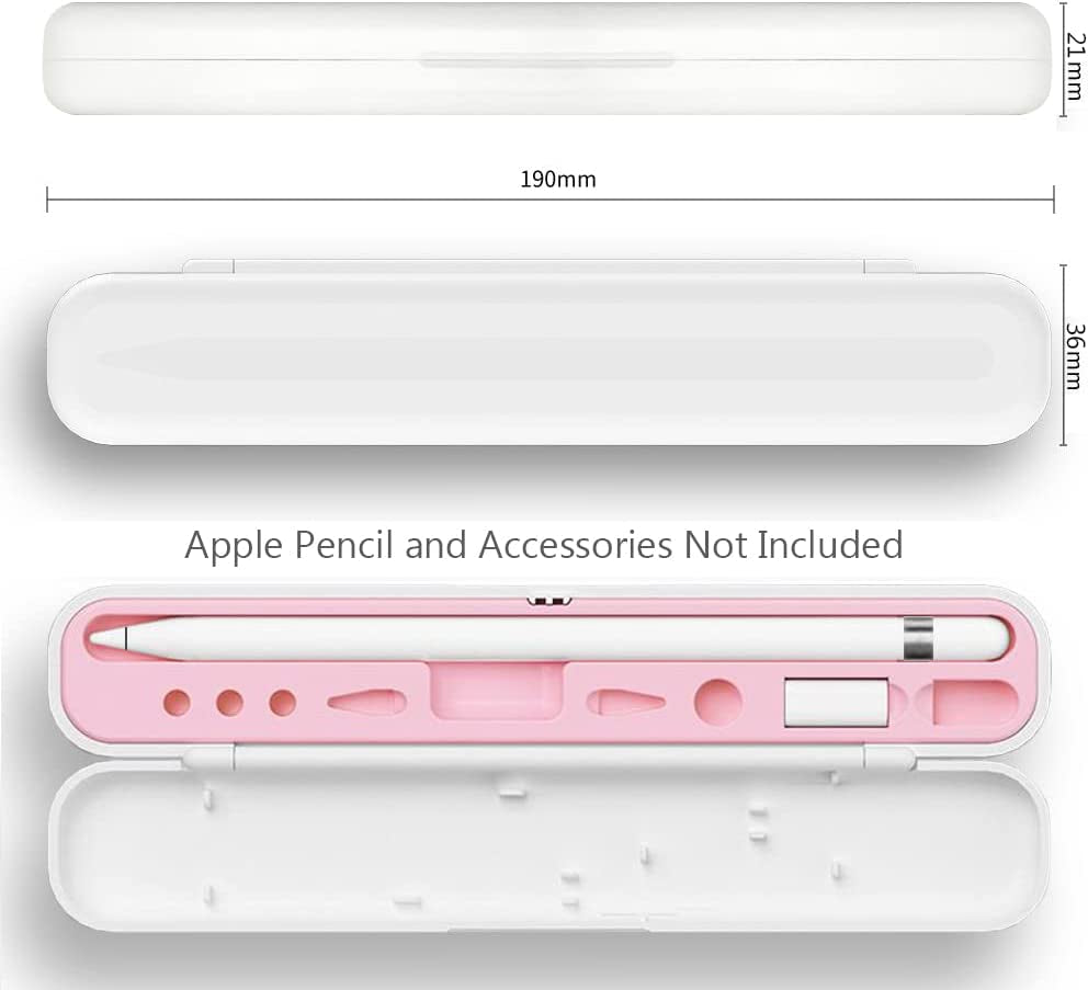 YINVA Pencil Case for Apple Pencil 1St Generation/ Apple Pencil 2Nd Generation Case Holder, Pen Accessories Storage Case Box Cover Design for Apple Ipad Pencil Accessories Tips(Pink)  YINVA   