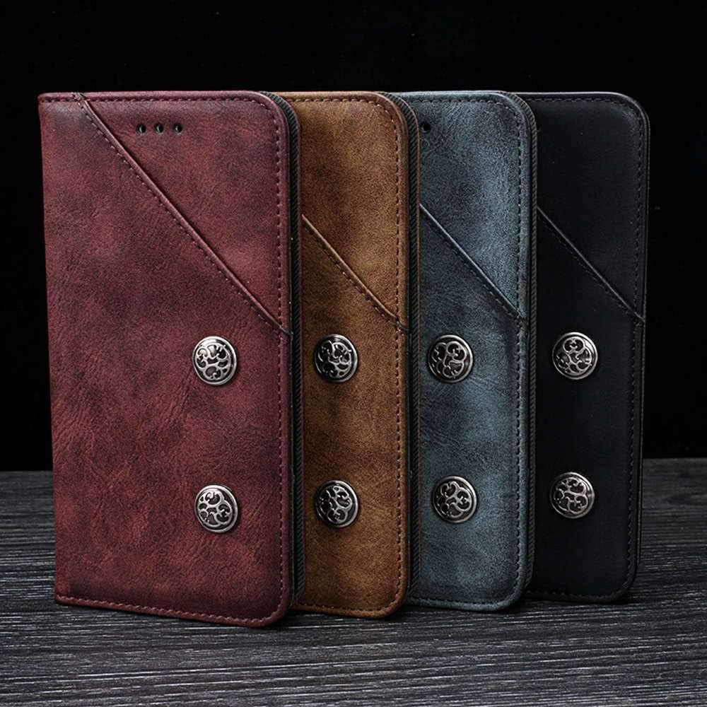 Case for Sony Xperia XZ3, Leather Stand Wallet Flip Case Cover for Sony Xperia Xz3,Retro Trend Phone Protection Shell,Wallet Phone Case With[Cash and Card Slots]  Manyip   