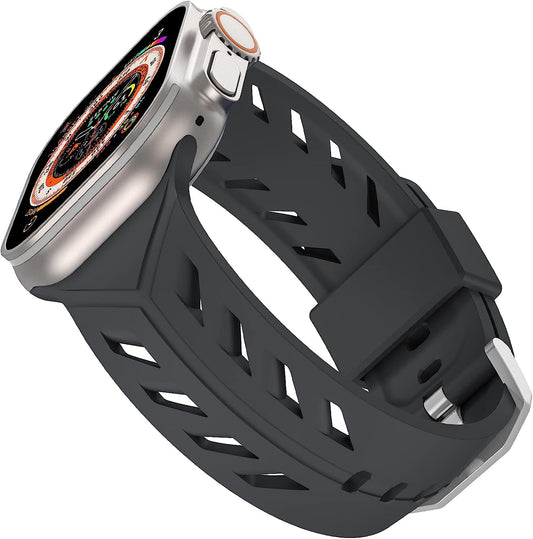 Aopigavi Sport Band Compatible with Apple Watch Ultra Band 49Mm 45Mm 44Mm 42Mm Men, Soft Silicone Wristbands Waterproof Replacement Strap for Apple Watch Ultra Iwatch Series 8 7 SE 6 5 4 3 2 1  Aopigavi   