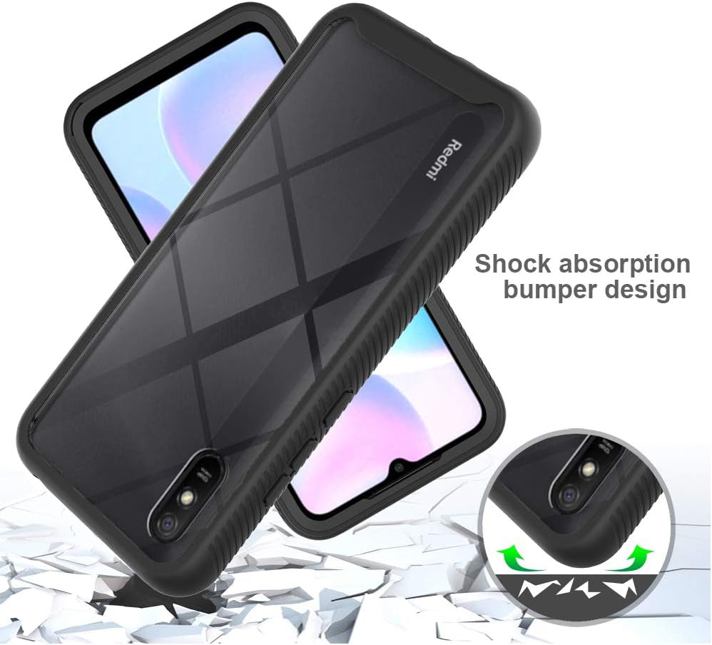 Case for Xiaomi Redmi 9A Case Cover,Anti-Fall and Shock-Absorbing Protective Cover Case for Xiaomi Redmi 9A M2006C3LC M2006C3LG / Redmi 9AT M2006C3LVG / Redmi 9I M2006C3LII Case Red  QiongNi   