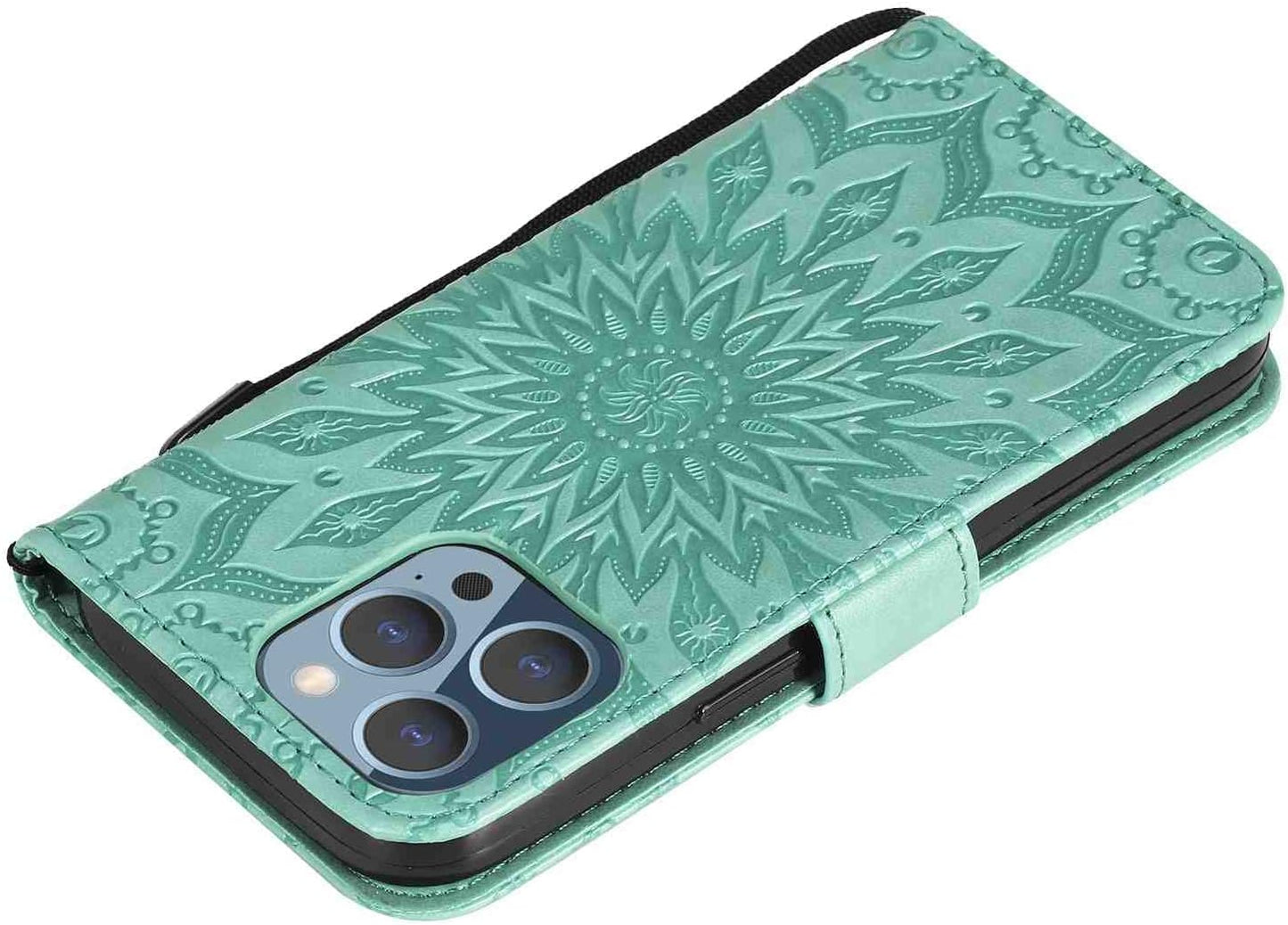 Fansipro Phone Cover Wallet Folio Case for LG G6, Premium PU Leather Slim Fit Cover for LG G6, 2 Card Slots, Exact Fitting, Green  Fansipro   