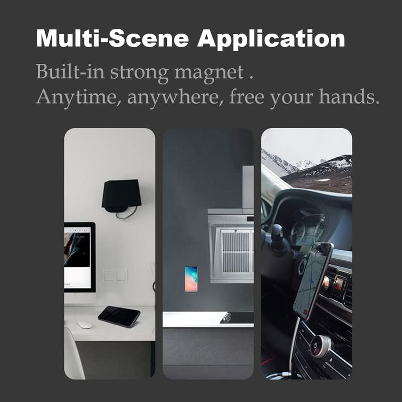 Doxwater Magnetic Phone Holder Slim Folding Phone Holder Detachable Phone Grip Elastic Silicone Finger Hold Phone Ring for All Smartphones  Doxwater   