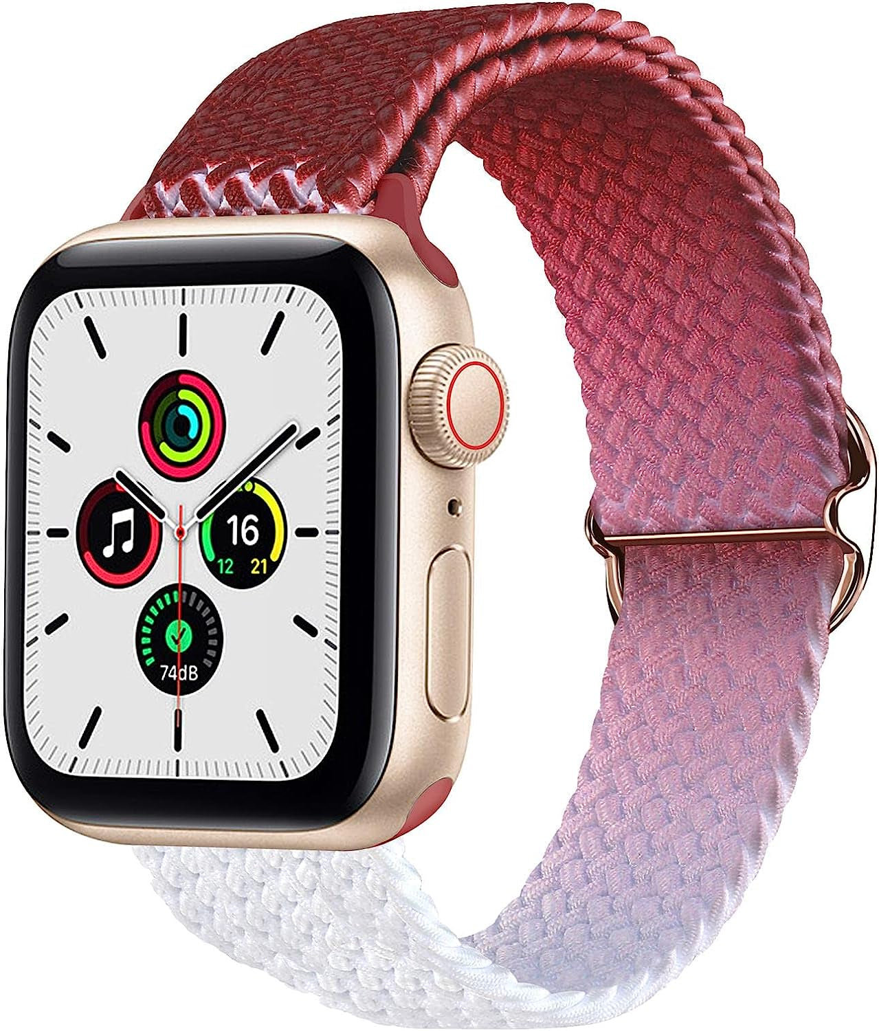 Vevexiao Stretchy Braided Solo Loop Bands Compatible with Apple Watch Ultra Band 44Mm 40Mm 38Mm 42Mm 41Mm 45Mm 49Mm Iwatch Bands Women Men, Elastic Strap for Iwatch SE Series 8/7/6/5/4/3/2/1  VeveXiao Wine red 42mm/44mm/45mm/49mm 