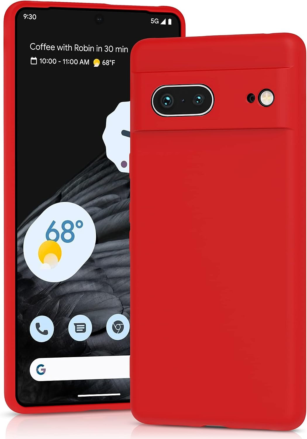 YATWIN Silicone Case for Google Pixel 7A 5G, Soft-Touch, Shockproof, Dustproof, Antiskid Full Body Armour Phone Cover for Google Pixel 7A 5G - Dark Green  YATWIN   