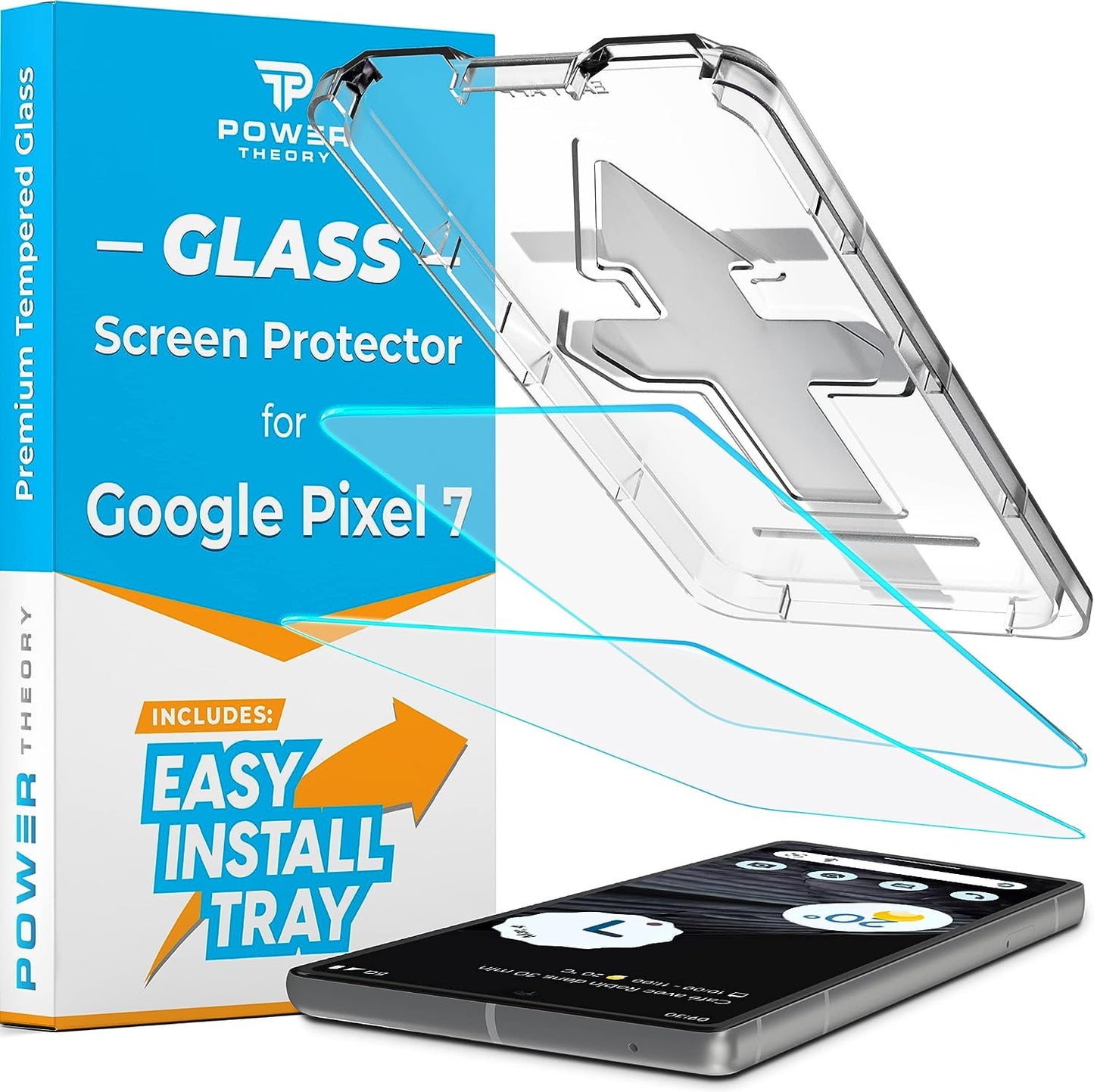 Power Theory for Google Pixel 6 PRO Screen Protector [2 Pack] [Not Glass] Case Friendly, Full Cover, Flexible Film anti Scratch  Power Theory Google Pixel 7 [2-Pack]  