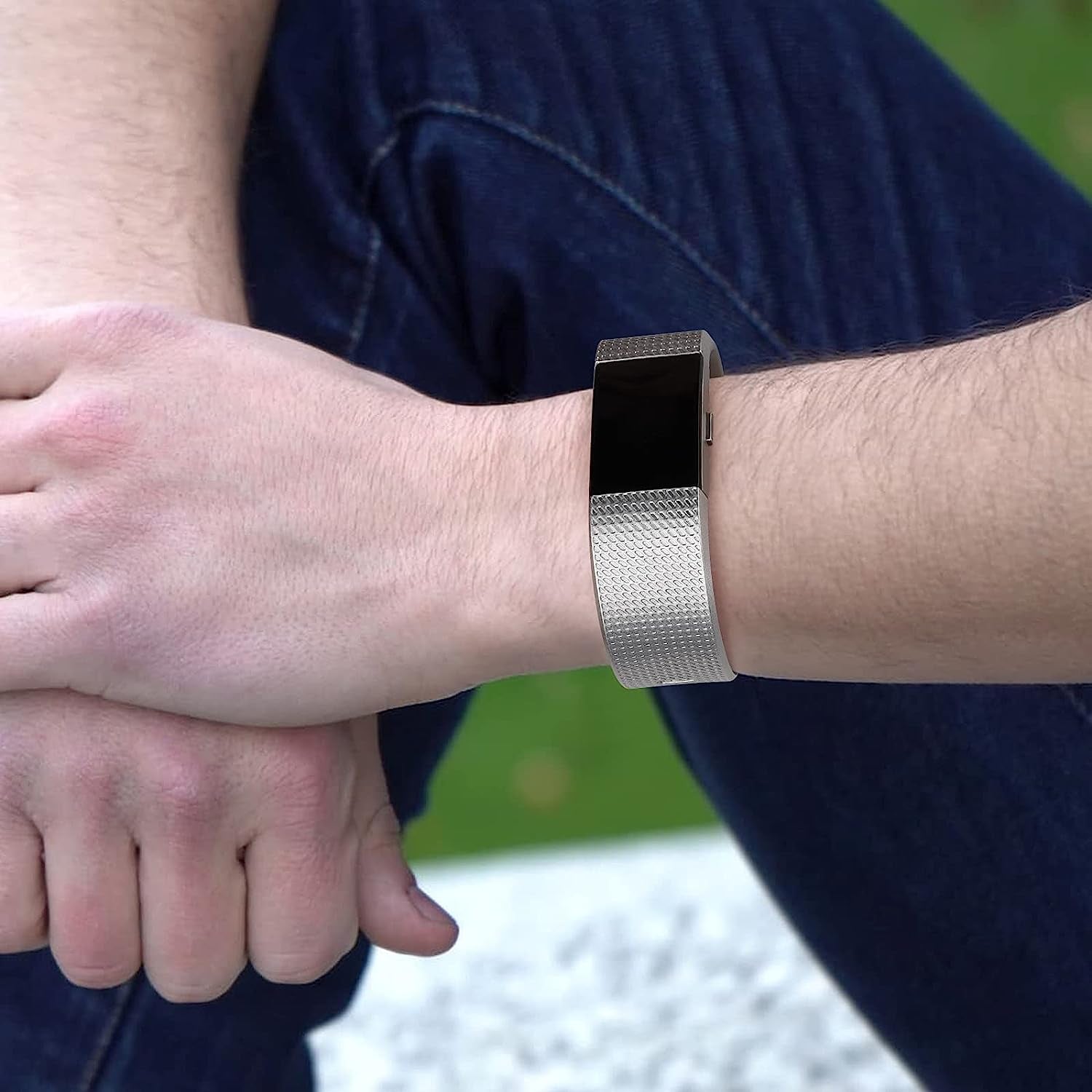 10 Pack Sport Bands Compatible with Fitbit Charge 2 Bands, Soft Silicone Replacement Wristbands for Women Men Small Large (Small, 10 Pack B)  Amzpas   