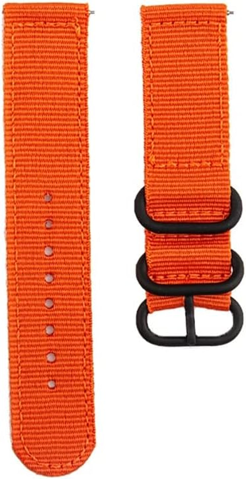 GUMMMY 18MM 20MM 22MM Nylon Watch Strap for Garmin Venu Garminmove 3 Garmin Active S Vivoactive 4 4S Smart Wristband Quick Release Band  GUMMMY Orange 18mm 