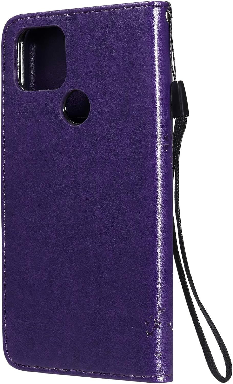 LEMAXELERS Google Pixel 4A 5G Case Embossed Wallet Shockproof Case Flip Premium PU Leather Magnetic Card Slots with Stand Cover for Google Pixel 4A 5G / Pixel 5 XL Wishing Tree Purple KT  LEMAXELERS   
