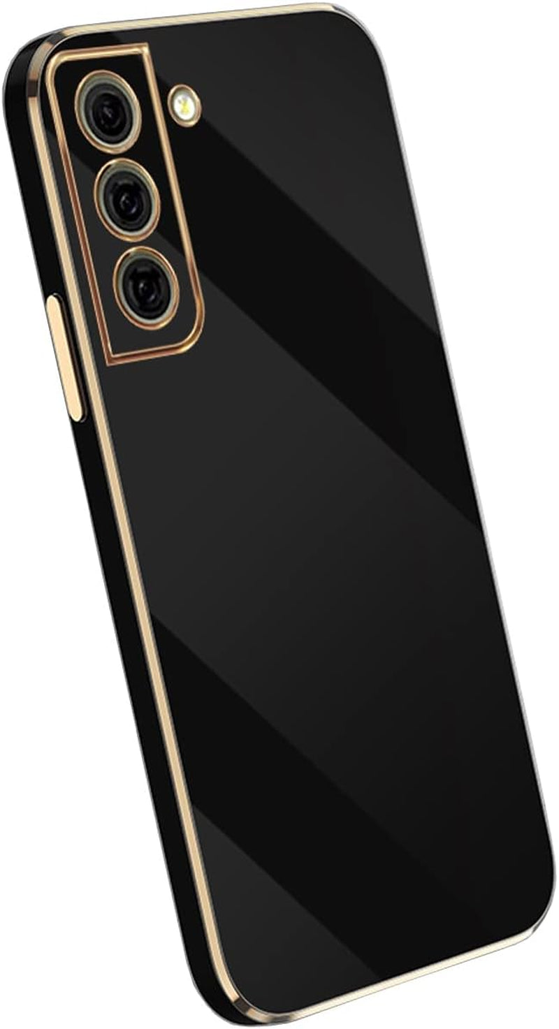 Sunswim Compatible with Galaxy S21+ plus Case Cover Cute Full Camera Lens Protection & Electroplate Shockproof Edge Bumper Case Soft TPU Protective Phone Cases for Samsung Galaxy S21 plus 5G 6.7"-Pink  Sunswim Black  