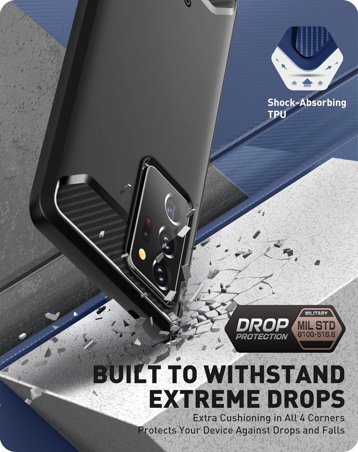 Clayco Xenon Series Designed for Samsung Galaxy Note 20 Ultra Case, [Built-In Screen Protector] Full-Body Rugged Cover Compatible with Fingerprint ID, 6.9 Inch 2020 Release (Black)  Clayco   