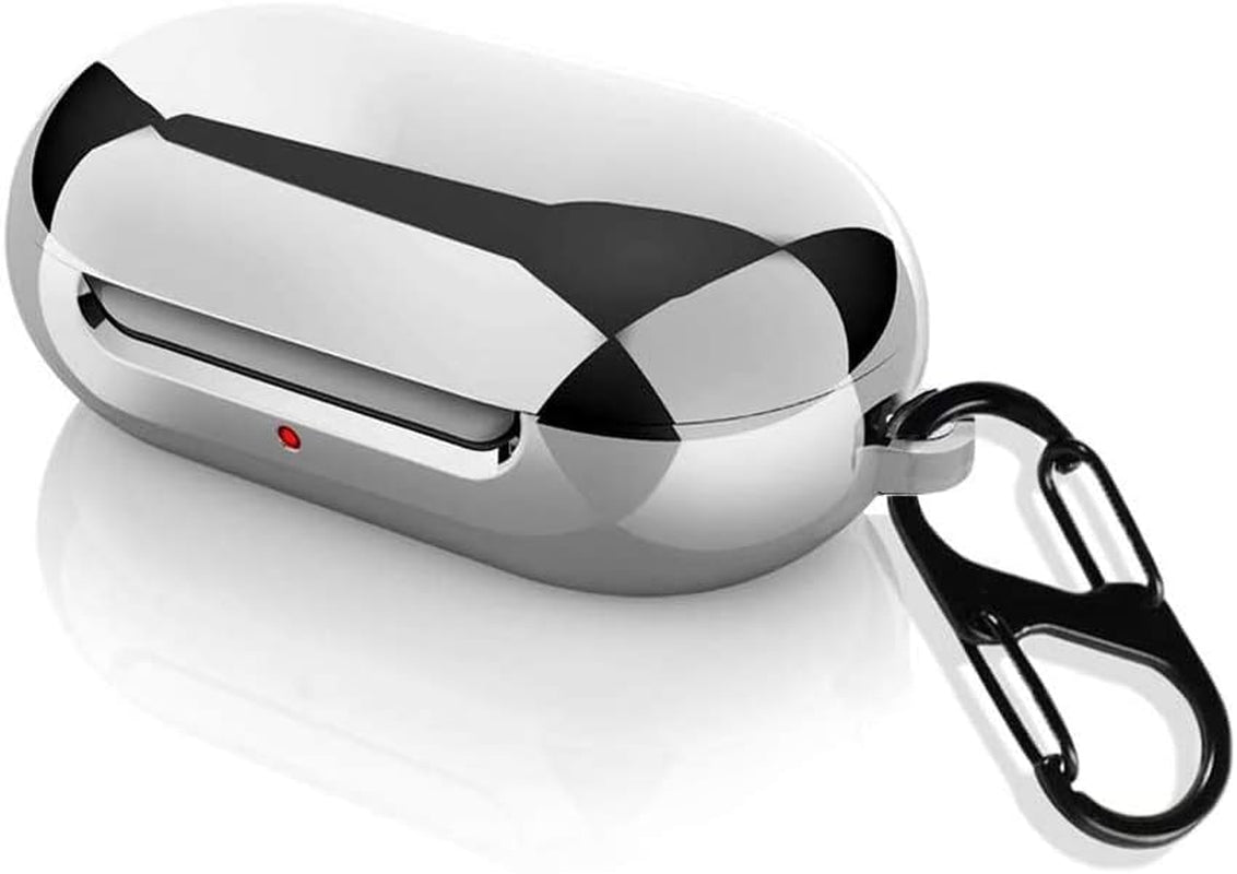 Haotop Case Compatible with Samsung Galaxy Buds 2019/Buds+ plus 2020, TPU Silicone Plating Cover Case Anti-Scratch Shock Resistant (Bright Silver)  Haotop-DDK-1   