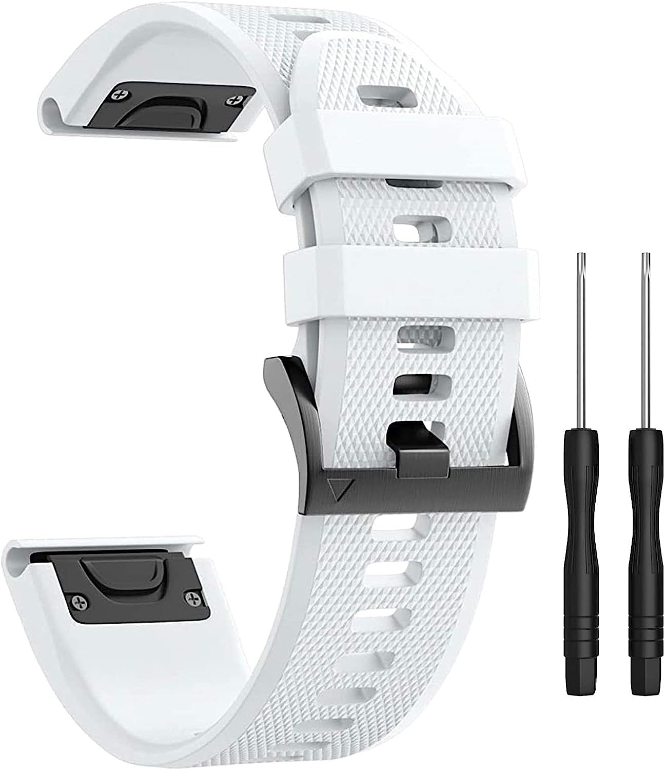 Watch Band Fenix 5 22Mm Width Compatible with Fenix 5/Fenix 5 Plus/Fenix 6/Fenix 6 Pro/Forerunner 935/Forerunner 945/Instinct Tide/Instinct Tactical  GERSIK White  