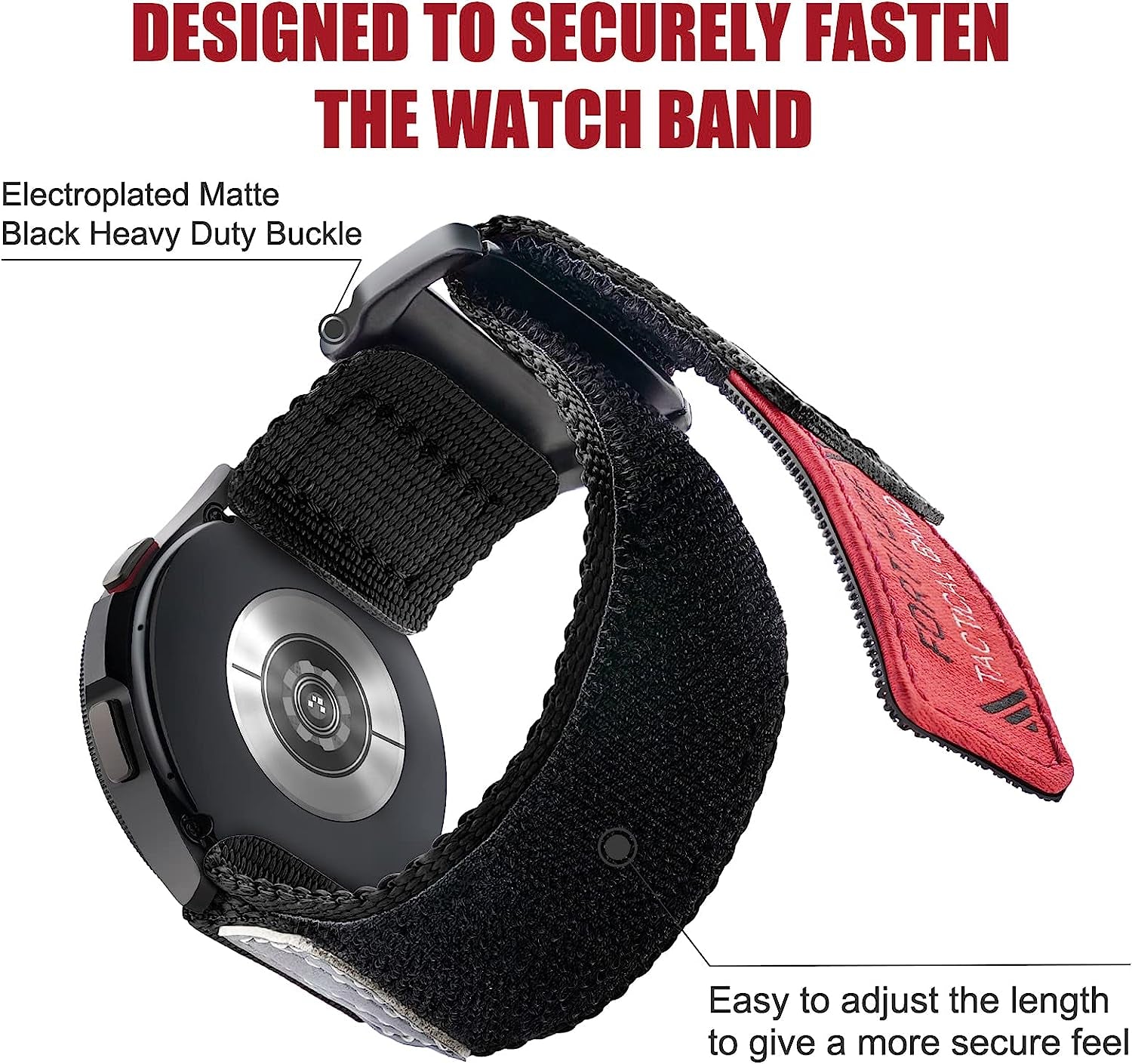 20Mm Quick Release Nylon Rugged Sports Watch Band for Men Compatible with Samsung Galaxy Watch 4/5 Band/Active 2 Watch Bands 40Mm 44Mm/Galaxy Watch 5 Pro Band 45Mm/Watch  41Mm/Watch 4 Classic 42Mm 46Mm Black/Navy Blue/Crimson Red/Pumpkin Orange/Army Green  Ritche   