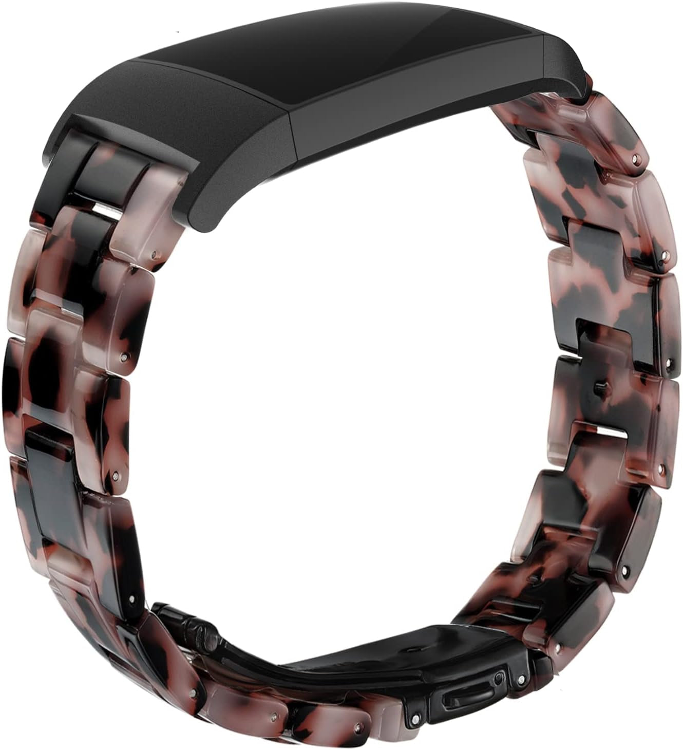 Wongeto Resin Bands Compatible for Fitbit Charge 3 / Charge 4/ Charge 3 SE Band，Replacement Wrist Accessory Rose Gold Buckle Fitness Bands Straps Bracelet Wristbands Women Men (Pink)  Wongeto Grey  