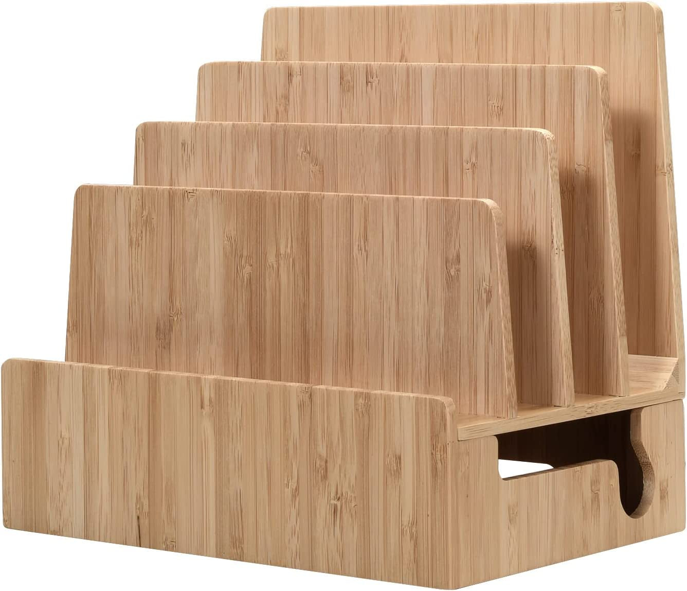 Mobilevision Wood Multi Device Organizer Stand and Charging Station for Smartphones, Tablets, and Laptops Includes 5-USB Hub Charger Combo  MobileVision Slim Stand Only  