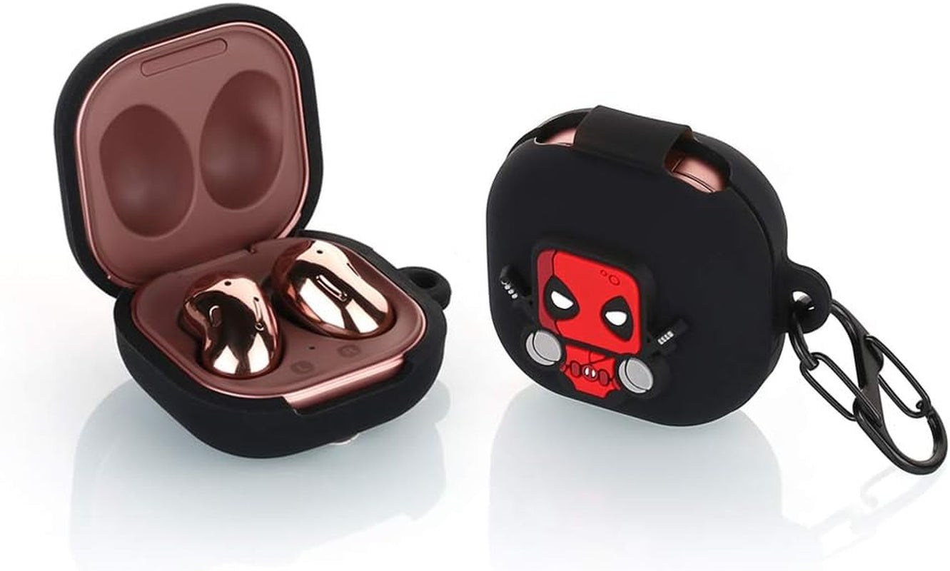 Suublg Silicone Earbuds Case Protective Cover with Keychain for Samsung Galaxy Buds2 Pro Earbuds(2022) /Galaxy Buds 2 (2021) /Galaxy Buds Pro (2021) /Galaxy Buds Live Earphones(2020)  Suublg   