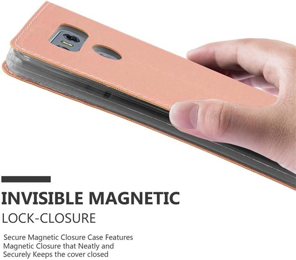 Cadorabo Book Case Compatible with LG G6 in Classy ROSÉ Gold - with Magnetic Closure, Stand Function and Card Slot - Wallet Etui Cover Pouch PU Leather Flip  Cadorabo   