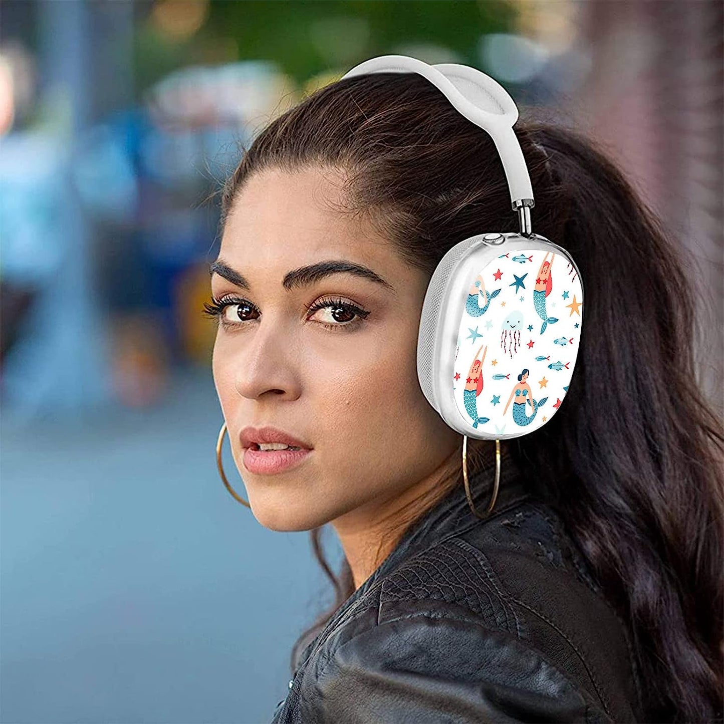 WINCHIHAN Printed Soft TPU Anti-Scratch Protective Case Cover Compatible with Airpods Max Headphones # AS0347  WINCHIHAN   